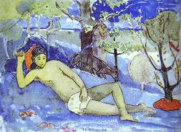 Paul Gauguin Painting - Te Arii Vahine Reina Postimpresionismo Primitivismo Paul Gauguin